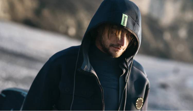 Green Hat kiteboarding-Waterwear Tops and Jacket Collection-Mystic Ocean Jacket-Dark Blue