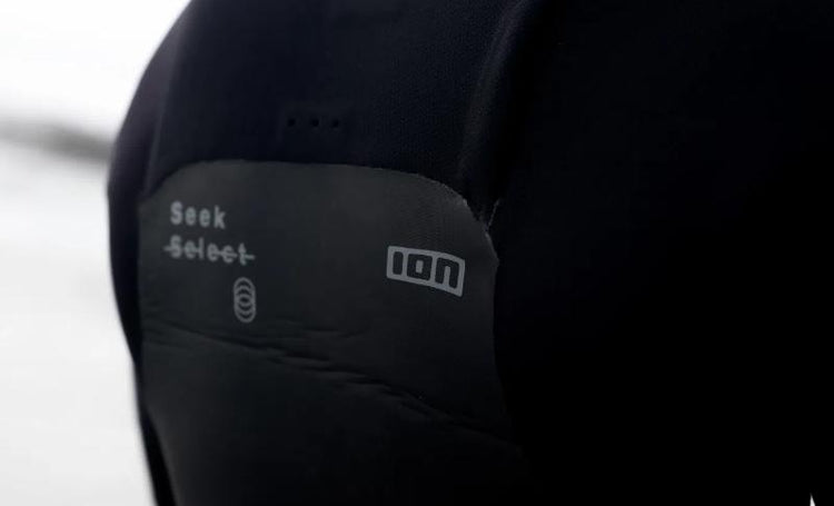 Green Hat Kiteboarding-Clearance Waterwear Collection Image-Ion Seek Select Wetsuit Close up