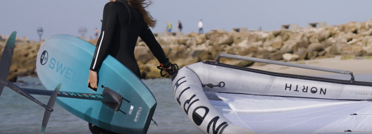 Green Hat Kiteboarding-Foilboard Collection-North Swell Foilboard with North Mode Pro Wing