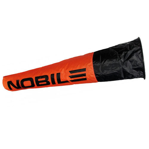 A Nobile Windsock displaying brand loyalty for kiteboarding enthusiasts.