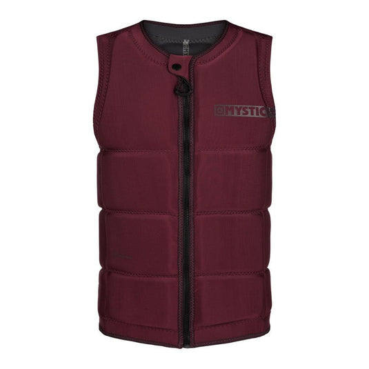 Mystic Star Front-Zip Wake Impact Vest Oxblood Red