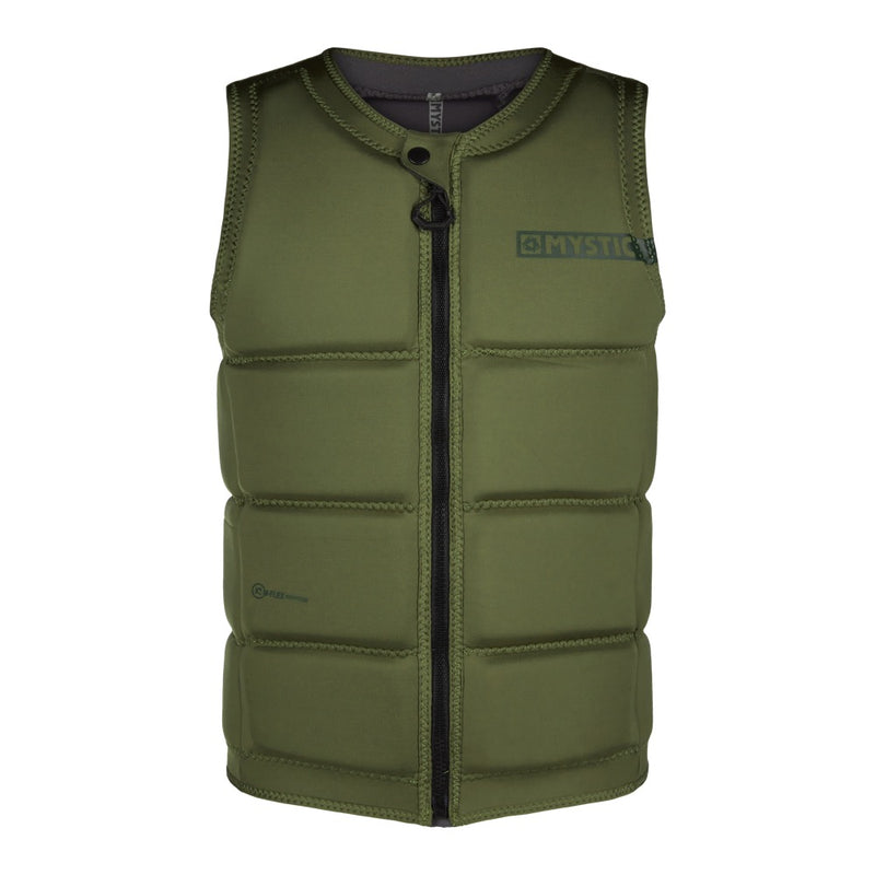 Load image into Gallery viewer, Mystic Star Front-Zip Wake Impact Vest Brave Green
