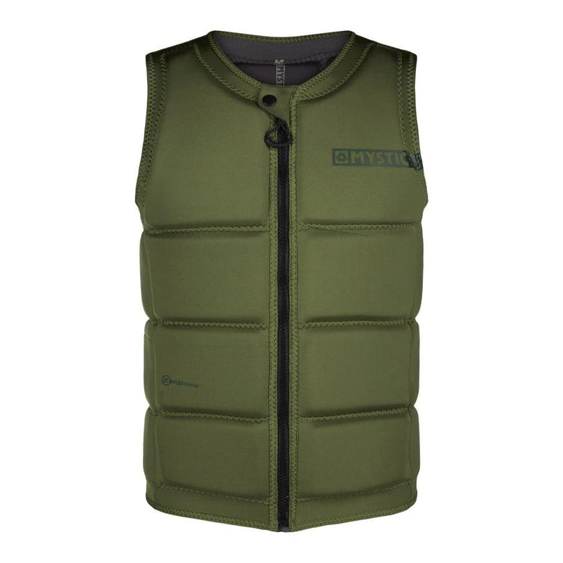 Load image into Gallery viewer, Mystic Star Front-Zip Wake Impact Vest Brave Green