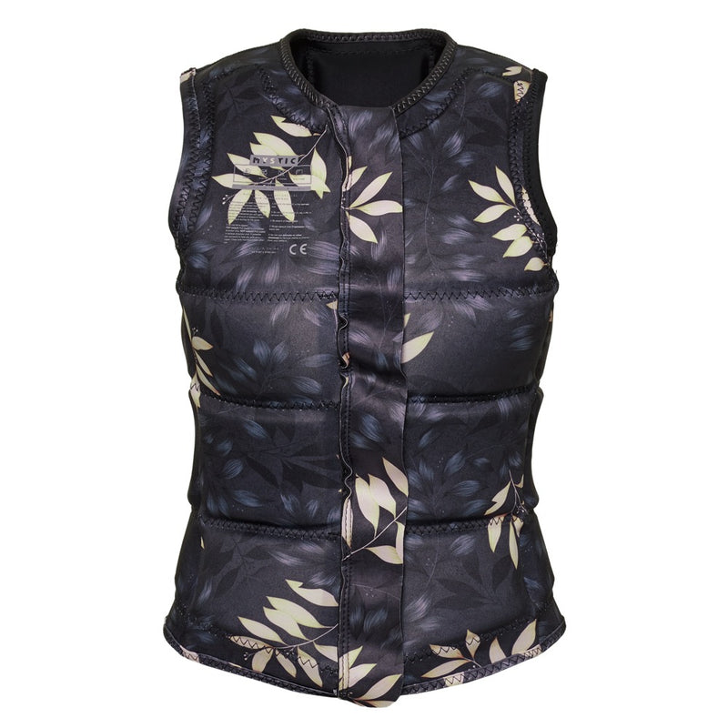 Load image into Gallery viewer, Mystic Dazzled Women&#39;s Wake Impact Vest Black with Flowers

