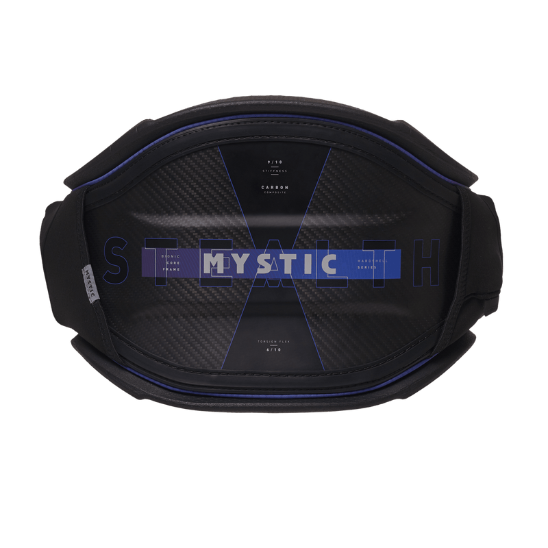 Load image into Gallery viewer, 2023 Mystic Stealth Hardshell Kiteboarding Waist Harness Blue / Black