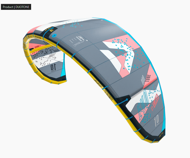 Load image into Gallery viewer, 2023/2024 Duotone Evo D/LAB Kiteboarding Kite- Leading Edge Top Side Left View