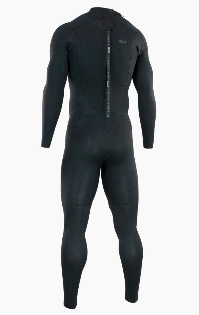 Load image into Gallery viewer, Green Hat Kiteboarding-2023 Ion Element 4/3 Back-Zip Wetsuit-BLK-Back View
