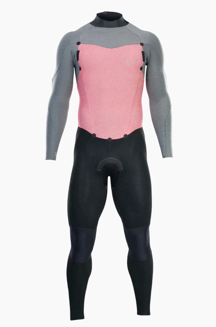 Load image into Gallery viewer, Green Hat Kiteboarding-2023 Ion Element 4/3 Back-Zip Wetsuit-BLK-Inside Front View