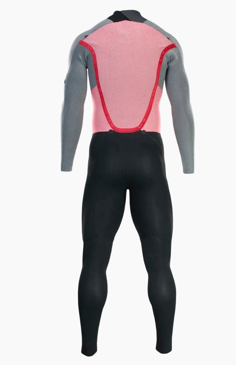 Load image into Gallery viewer, Green Hat Kiteboarding-2023 Ion Element 4/3 Back-Zip Wetsuit-BLK-Inside Back View