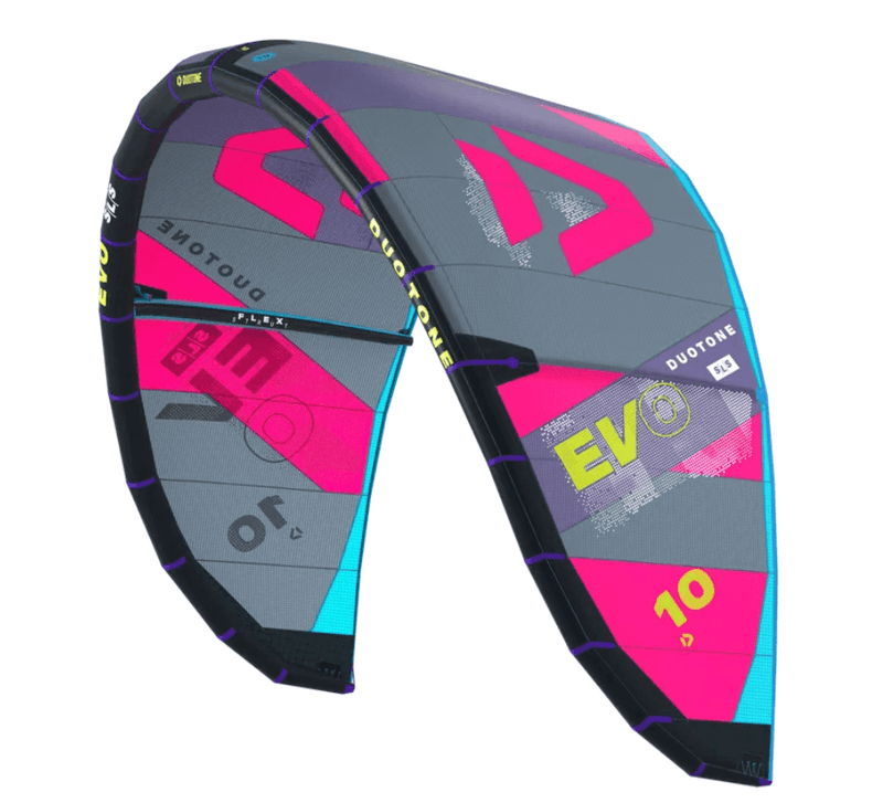 Load image into Gallery viewer, 2024 Duotone 10m Evo SLS Pink/Grey Color-Leading Edge Left View