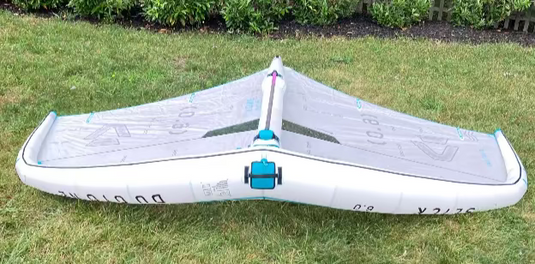 Green Hat Kiteboarding-2024 6m Duotone Slick Concept Blue-USED-Leading Edge View Upside Down