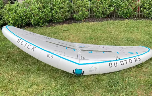 Green Hat Kiteboarding-2024 6m Duotone Slick Concept Blue-USED-Leading Edge View Without Bag