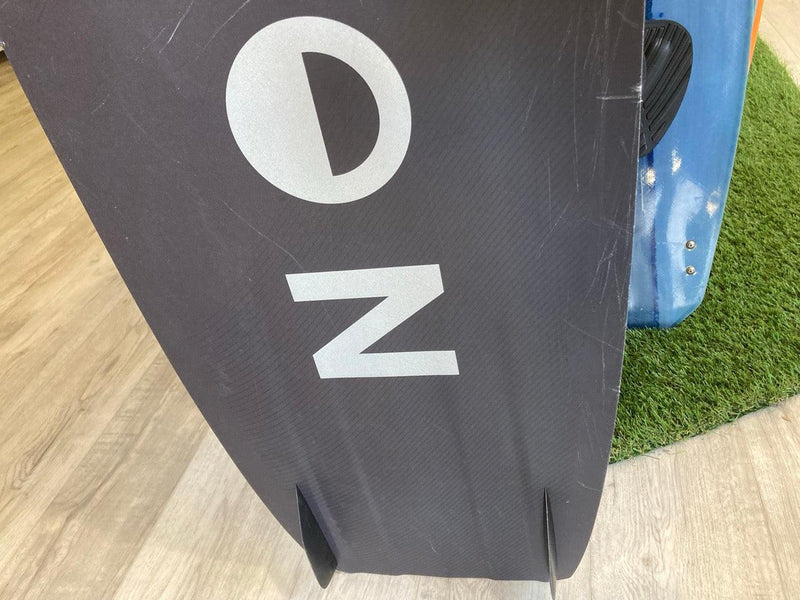 Load image into Gallery viewer, Green Hat Kiteboarding-2024_North_Atmos_Hybrid_Kiteboard_136cm_w_Bindings_USED-Bottom View Close Up of Scratches