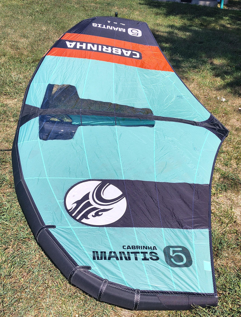 Load image into Gallery viewer, Green Hat Kiteboarding-2025 Cabrinha Mantis USED-Top Left Wing Tip View