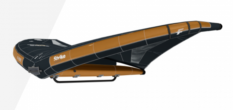 Load image into Gallery viewer, Green Hat Kiteboarding 2025 F-One Strike V5 Aluula Wing-Onyx- Boom-Leading Edge Front Left Side View