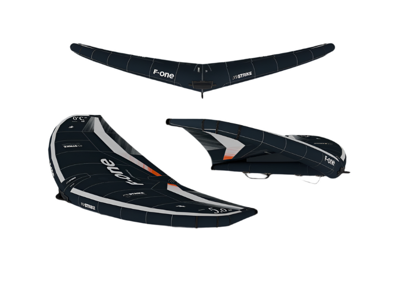 Load image into Gallery viewer, Green Hat Kiteboarding-2025 F-One Strike V5-Onyx/Flame-Leading Edge Multiple Views