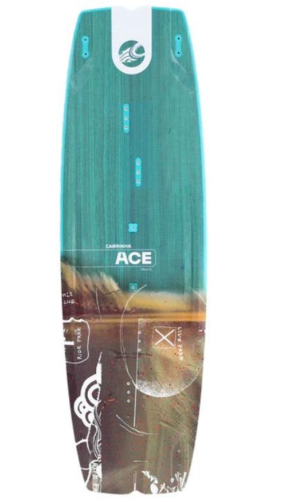 Load image into Gallery viewer, Green Hat Kiteboarding-2025 Cabrinha Ace Wood Core Twin Tip-Top View
