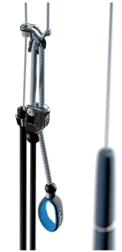 Load image into Gallery viewer, Green Hat Kiteboarding-2025 Cabrinha COS Overdrive Trimlite-Close Up View of Depower Trimline