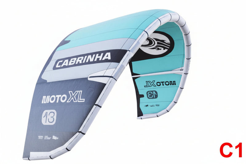 Load image into Gallery viewer, Green Hat Kiteboarding-2025 Cabrinha Moto XL Apex-C1 Color-Leading Edge Front Left View