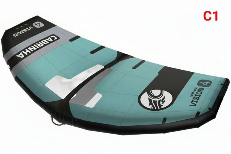 Load image into Gallery viewer, Green Hat Kiteboarding- 2025 Cabrinha Vision Wing-Color C1-Leading Edge Top Front Right View