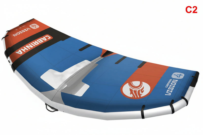 Load image into Gallery viewer, Green Hat Kiteboarding- 2025 Cabrinha Vision Wing-Color C2-Leading Edge Top Front Right View