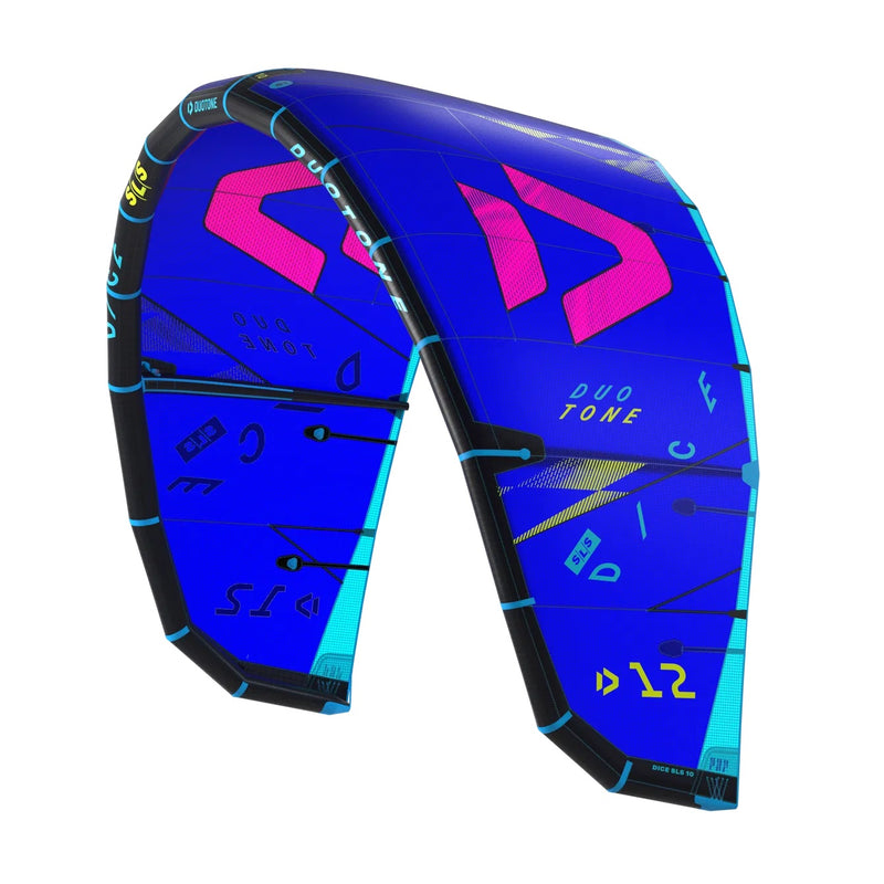 Load image into Gallery viewer, 2025 Duotone Dice SLS Blue/Pink-Leading Edge Left View