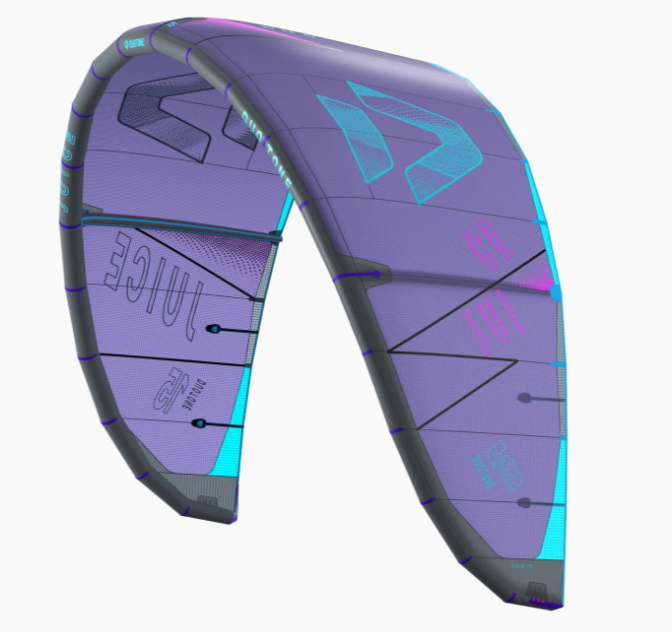 Load image into Gallery viewer, Green Hat Kiteboarding-2025 Duotone Juice-Purple-Leading Edge Left Side View