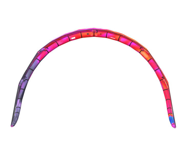 Load image into Gallery viewer, Green Hat Kiteboarding-2025 F-One Trigger V2 by Brainchild Kiteboarding Kite-Trailing Edge View