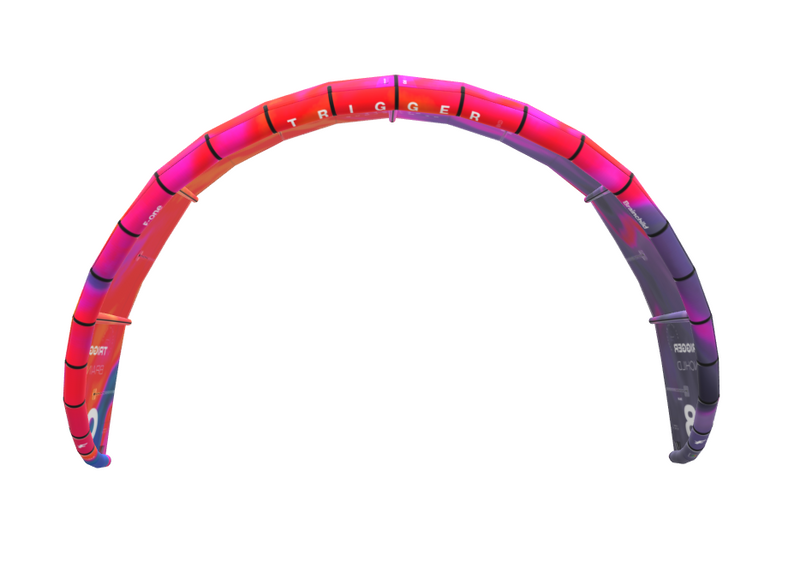 Load image into Gallery viewer, Green Hat Kiteboarding-2025 F-One Trigger V2 by Brainchild Kiteboarding Kite-Leading Edge View
