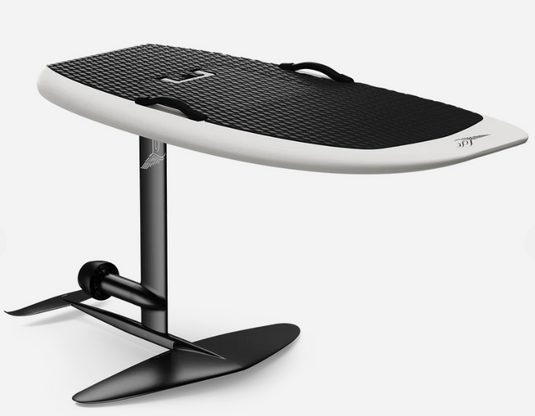 Green Hat Kiteboarding-2025 Lift5 5'4 CRUISER Off-White-View with Foil Attached