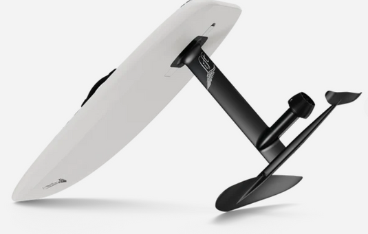 Green Hat Kiteboarding-2025 Lift5  5'4  CRUISER Off-White-View with Foil Attached Rear View