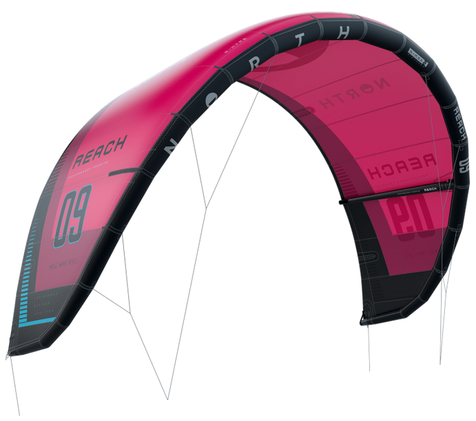 Load image into Gallery viewer, 2025 North Reach Kiteboarding Kite - Rubine Red