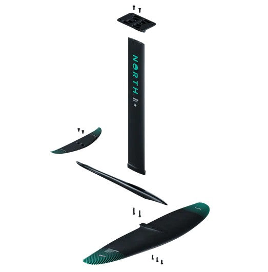 Load image into Gallery viewer, Green Hat Kiteboarding-North Sonar Prime Edition-Full Sonar Prime Foil Parts Separated