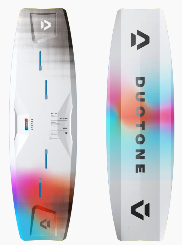 Load image into Gallery viewer, Green Hat Kiteboarding-2026 Duotone Select Concept Blue Kiteboard-Top/Bottom View on a White Background