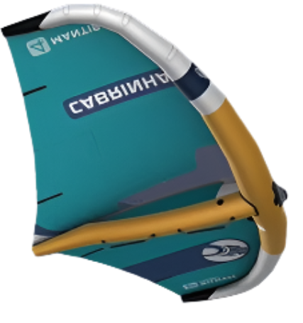 Load image into Gallery viewer, Green Hat Kiteboarding-2026 Cabrinha Mantis APEX-Bottom Leading Edge View of Left Wing Tip on a White Background
