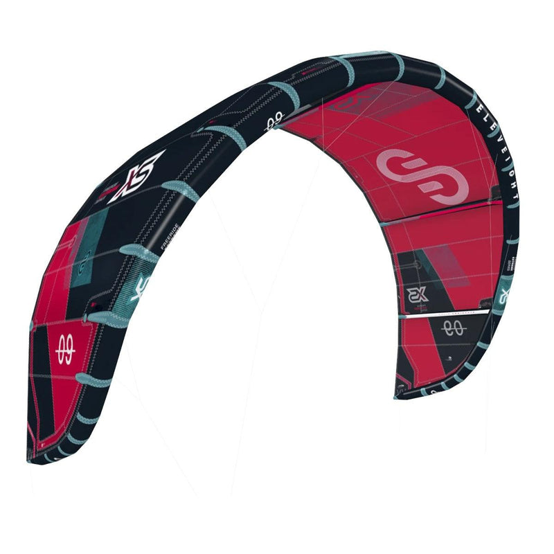 Load image into Gallery viewer, Green Hat Kiteboarding-2025 Eleveight XS V5 Kiteboarding Kite Dark Grey-Leading Edge Front Left View