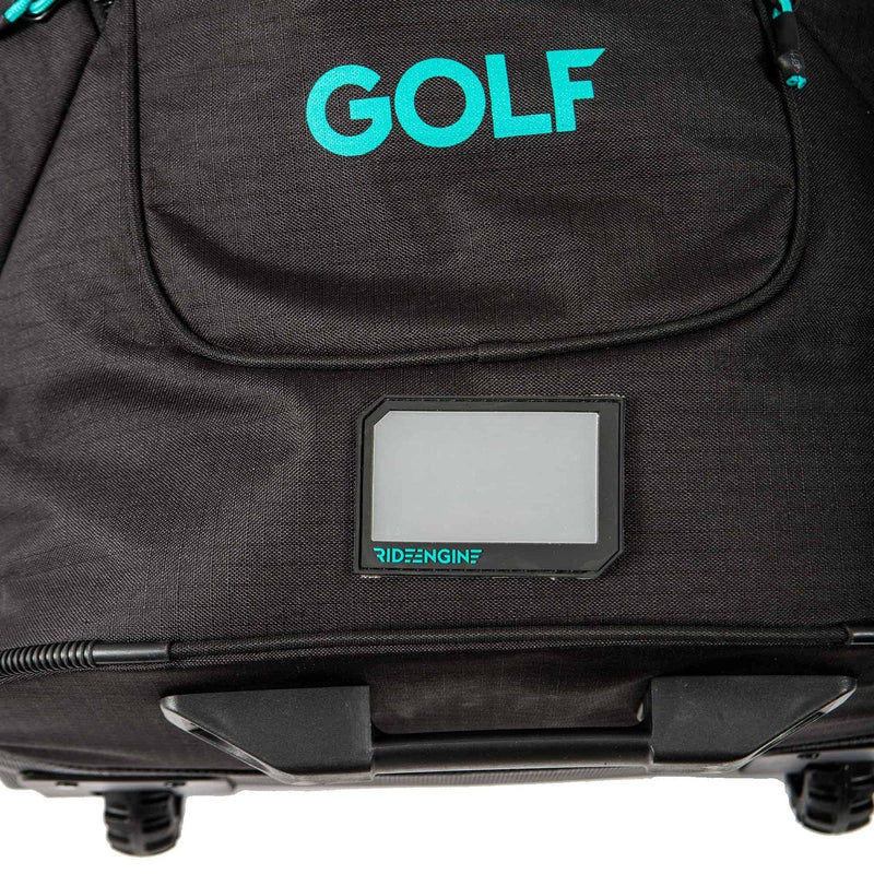 Load image into Gallery viewer, Green Hat Kiteboarding-Ride Engine Driver Golf Bag-Travel Tag Close Up View