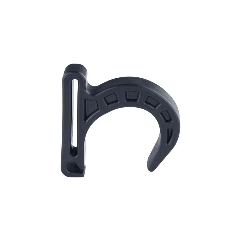 Load image into Gallery viewer, Black plastic Ion wing hook on a white background