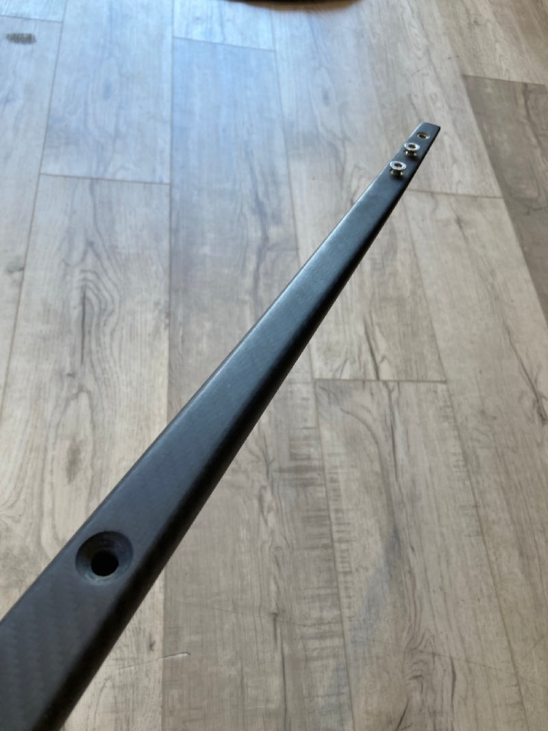 Load image into Gallery viewer, Green Hat Kiteboarding-AFS EVO Short Fuse with Hardware-Close Up View of Tail screws