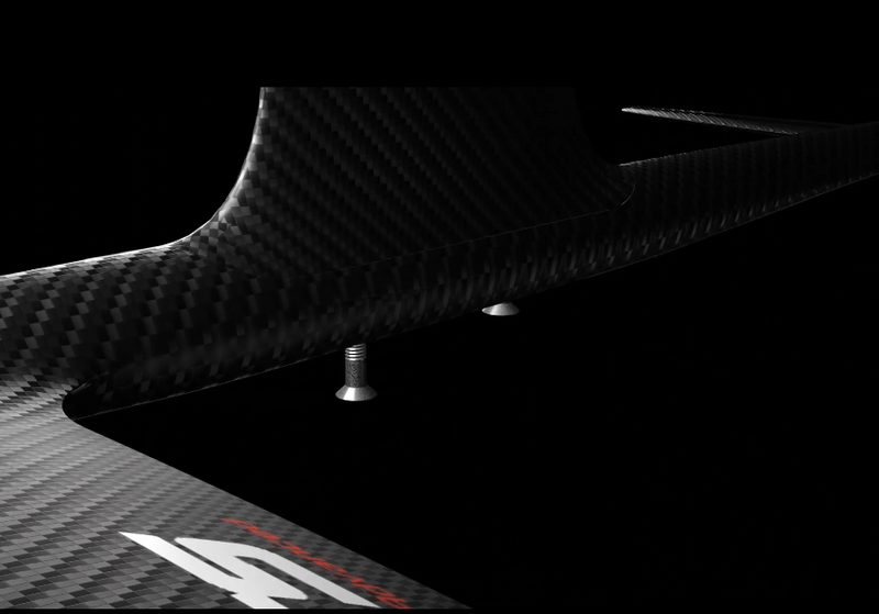 Load image into Gallery viewer, Green Hat Kiteboarding-AFS HM Carbon Mast-Fuse/Mast Connection with Screws Close Up View