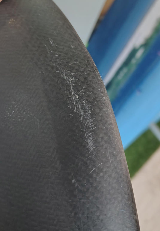 Green Hat Kiteboarding-Appletree Jazz Wingboard 62.5L USED-Close Up View of Nose Scratches