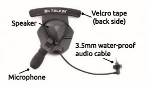 BbTalkin' Waterproof Helmet Headset Single Sided