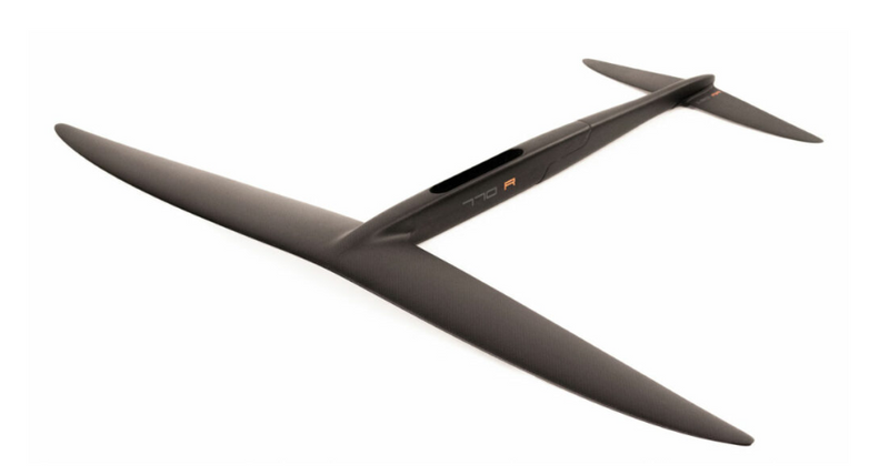 Load image into Gallery viewer, Green Hat Kiteboarding-CODE Foils-R Series Front Wing-770R-Front View wt Stab