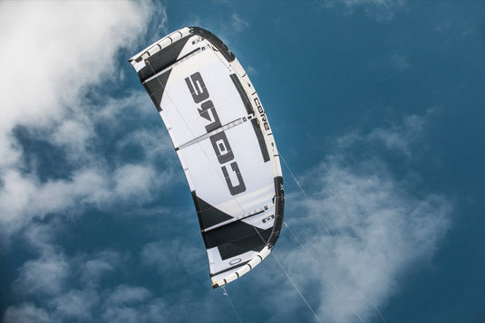A Core XR7 7m Kiteboarding Kite soaring through the sky, perfect for windsports and air sports enthusiasts.