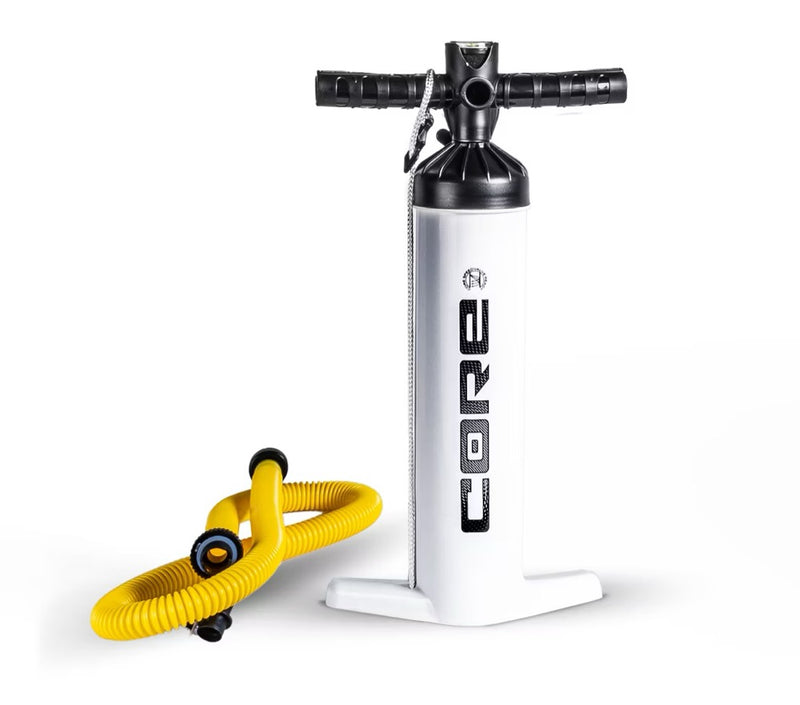 Load image into Gallery viewer, Green Hat Kiteboarding-CORE 3.0 Kite Pump-Front View of Pump & Hose
