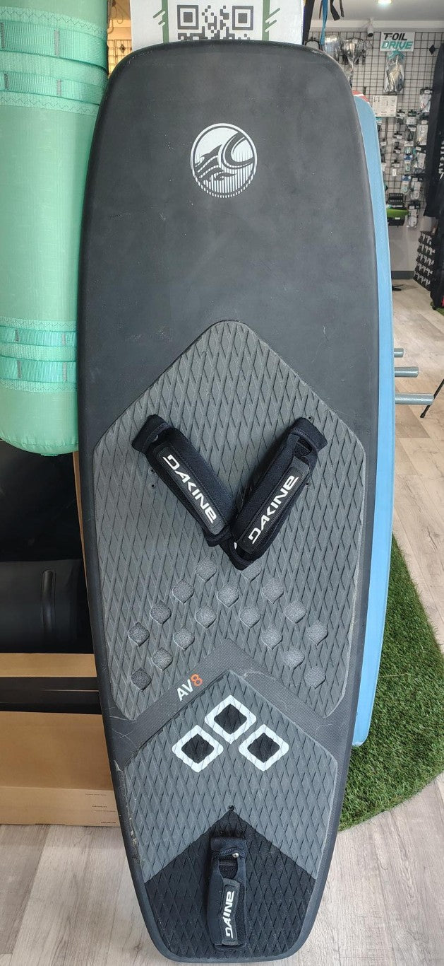 Load image into Gallery viewer, Green Hat Kiteboarding-Cabrinha AV8 Complete Foil Setup-AV8 Carbon Foilboard Top View