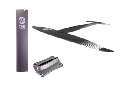 Green Hat Kiteboarding-Cabrinha Fusion MKII H-series Complete Foil on White Background