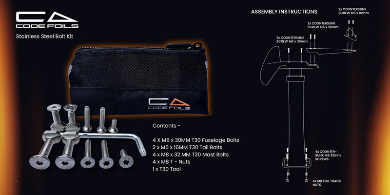 Load image into Gallery viewer, Code Foils Stainless Steel Replacement Bolt Set