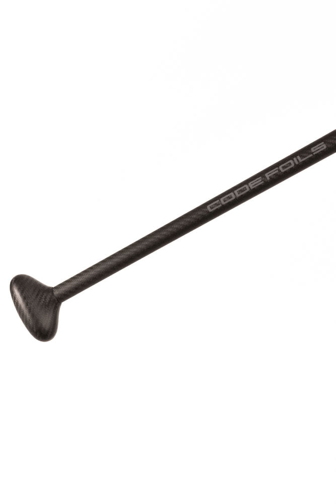 Load image into Gallery viewer, Green Hat Kiteboarding-Code Downwind Carbon Paddle-Shaft & Handle on a White Bacground