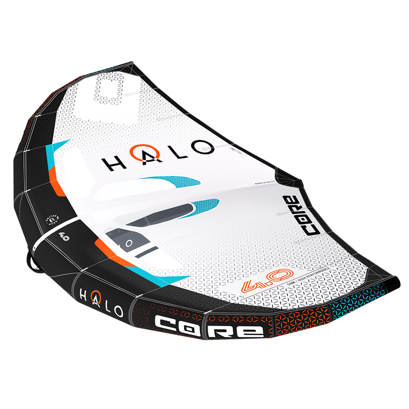 Load image into Gallery viewer, Green Hat Kiteboarding-Core Halo Wing-Top View of Wing on a White Background